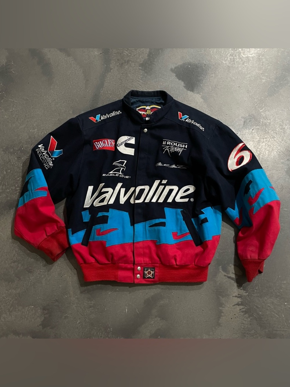 JH Vintage 2000 NASCAR Mark Martin Valvoline Jacket Sz XL Men’s 
(Abr A-2)